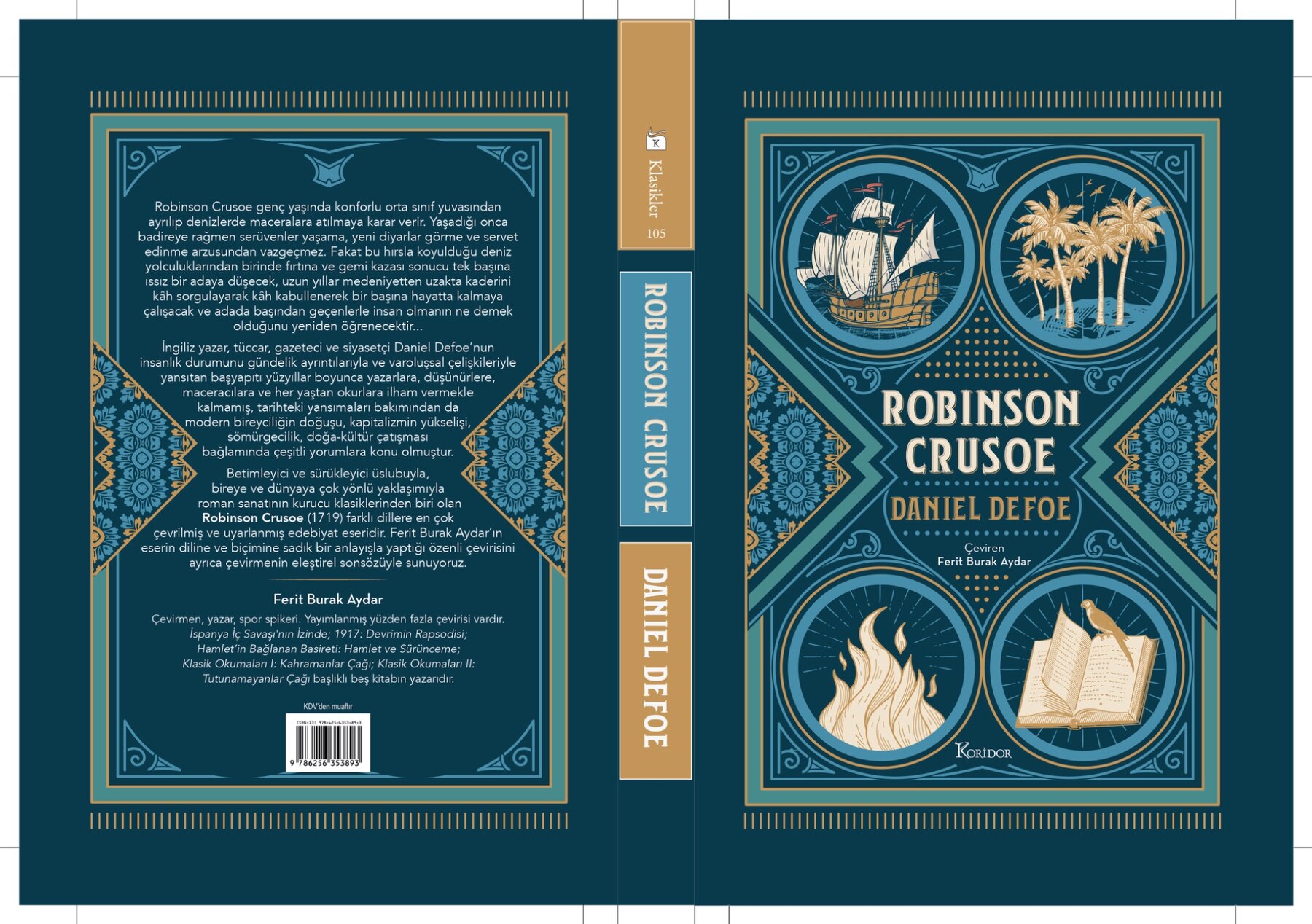 Robinson Crusoe — Tam kapak açılımı